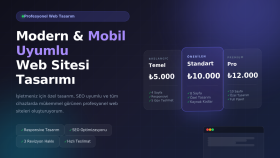  profesyonel ve mobil uyumlu web sitesi tasarlıyorum