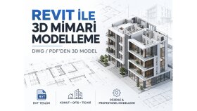 Revit ile 2D mimari projelerinizi 3D olarak modellerim