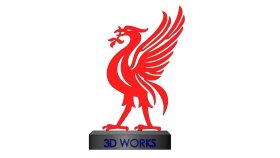 3D baskı için Liverpool maskotunun modellemesi