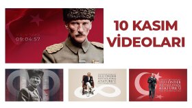 10 Kasım Atatürk'ü anma günü videoları hazırlarım