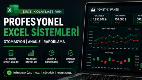 Excel ile bütçe rapor ve otomatik takip tabloları hazırlarım