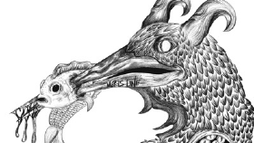 Sürrealist Dark Art: Mitolojik Yaratık Konsept İllüstrasyonu