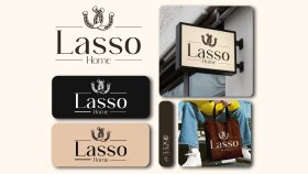 Lasso home - Minimal logo tasarımı