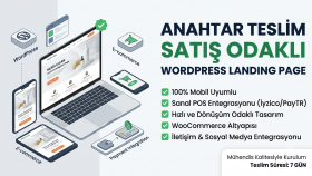 anahtar teslim satış odaklı WordPress sitesi yapıyorum