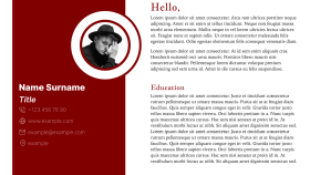Sade bir portfolyo web sayfası