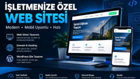 işletmenize özel mobil uyumlu ve modern websitesi tasarlarım
