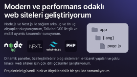 yönetim panelli web siteleri yapıyorum