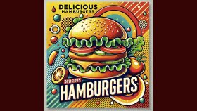 Yapay Zeka ile Yapılmış Hamburger Afişi