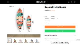 Mavion - Özel Tasarım Surfboard Projesi