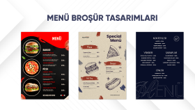 profesyonel menü, broşür tasarımları yaparım