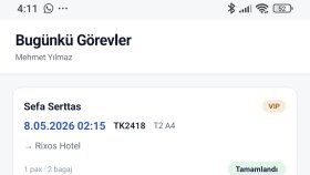 TransferOps - Turizm Misafir Transfer Takip Sistemi