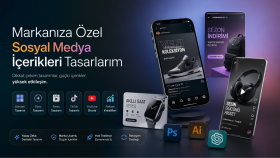 dikkat çeken sosyal medya içerikleri tasarlarım