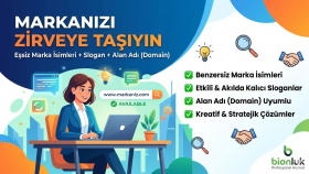 marka ismi ve slogan + domain uyumlu isimler oluştururum