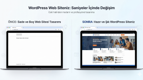 WordPress ile hızlı ve modern web siteleri kurarım