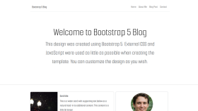 Bootstrap 5 Konsept Blog Sitesi Tasarımı