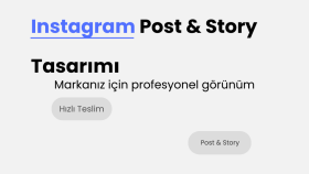 sizin için profesyonel Instagram post ve story tasarlıyorum