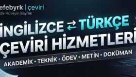 profesyonel İngilizce - Türkçe ve Türkçe İngilizce çeviririm
