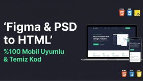Figma tasarımlarınızı HTML ve CSS koduna dönüştürürüm