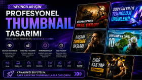 yayıncılar için thumbnail tasarlayabilirim