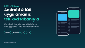 Flutter ile Android ve iOS uygulamanızı geliştiririm