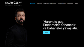 Kadir Özbay - kişisel kurumsal web sitesi
