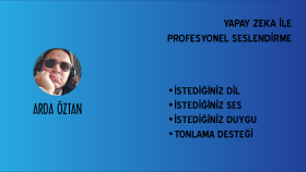 yapay zeka ile profesyonel seslendirme yapıyorum
