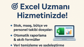 Excel ile otomatik raporlama ve tüm raporları hazırlarım