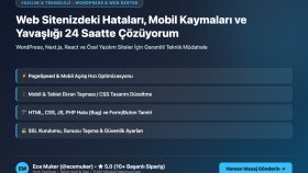 web sitenizdeki hataları ve mobil kaymaları çözerim