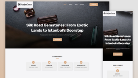 MarjanGems - Değerli Taşlar Profesyonel Tanıtım Web Sitesi