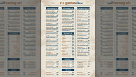 Rio Games & Coffee - Menü Tasarımı