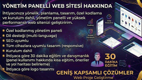 ihtiyacınıza yönelik web sitenizi geliştirir ve kurarım