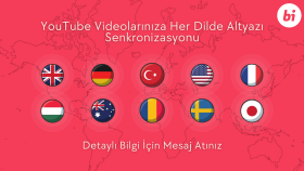 videolarınıza her dilde altyazı eklerim
