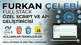 projeleriniz için güvenli RESTful API servisleri yazarım
