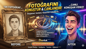 eski veya yeni fotoğraflarınızı konuşturabilirim