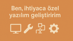 özel yazılımlar geliştiririm