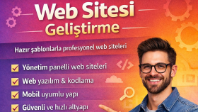 web siteleri geliştiririm