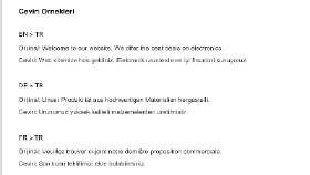 EN > TR Çeviri