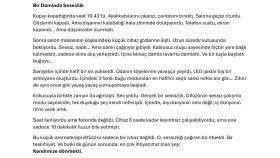 Bir damlada sessizlik- hikayesel anlatımlı ürün metni
