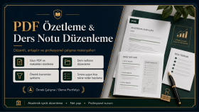 PDF Özetleme ve Ders Notu Düzenleme Örneği