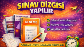 sınav dizginizi yapabilirim