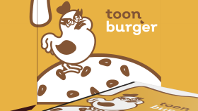 Toon Burger Menü Tasarımı