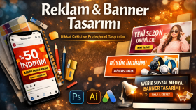 markanız için dikkat çekici reklam ve banner yapabilirim