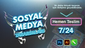 sosyal medya tasarımı yapıyorum