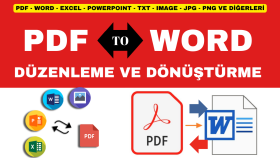 PDF'i word, excel vb. formatlara dönüştürürüm ve düzenlerim