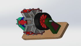 3d Radyal Motor Montajı