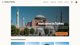Türkiye gezilecek yerler site tasarımı