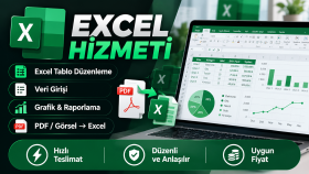 Excel tablolarınızı düzenlerim ve profesyonel hale getiririm