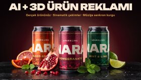 markanız için yapay zekâ destekli 3D ürün reklamı hazırlarım