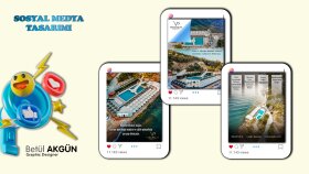 Vera palas hotel için sosyal medya tasarımı