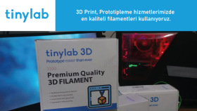 3D Baskı Hizmetimizde Kaliteli Filament Kullanıyoruz.
